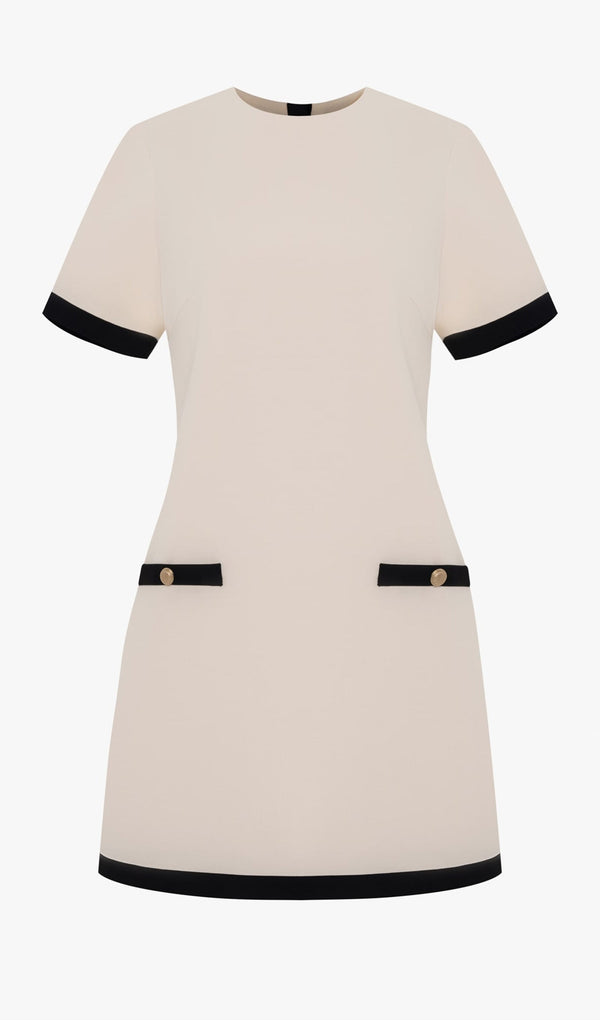 Demure A Silhouette Mini Elbise