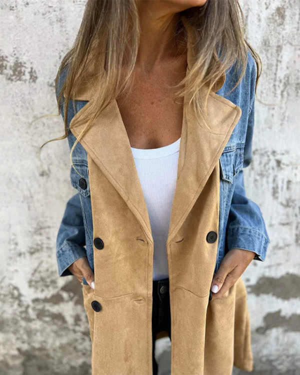 Marites - Denim ve kamel palto.