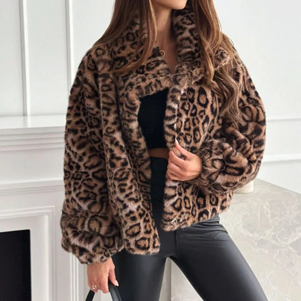 Leona - Lüks Leopar Ceket