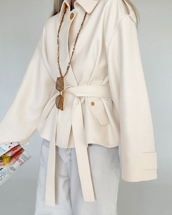 Kayısı Rengi Tek Sıralı Ceket